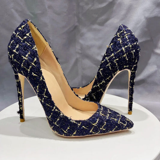 Aura Plaid Stiletto Heels