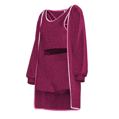 Snug Knit Set (3 Pieces) Magenta