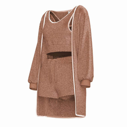 Snug Knit Set (3 Pieces) Brown