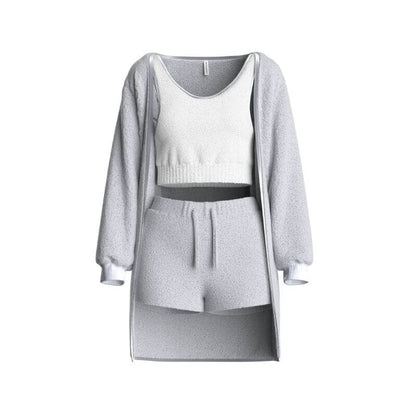 Snug Knit Set (3 Pieces) Gray