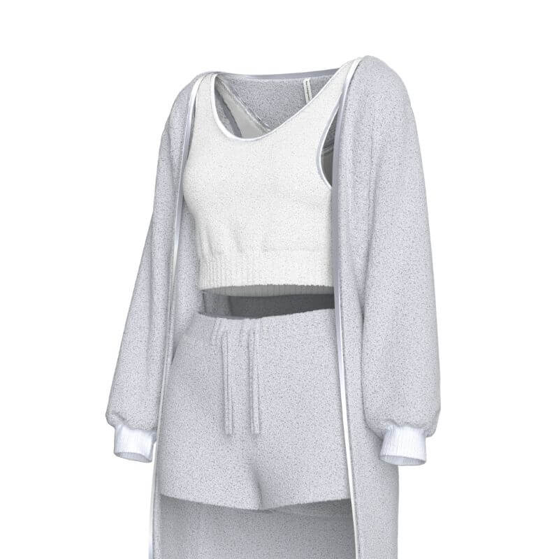 Snug Knit Set (3 Pieces) Gray