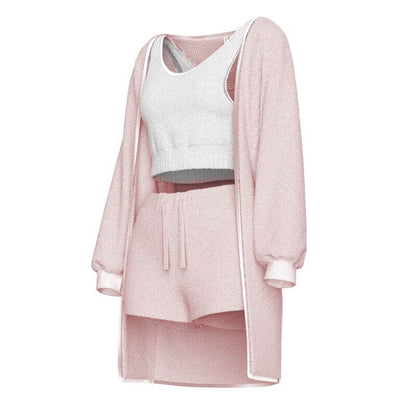 Snug Knit Set (3 Pieces) Rose