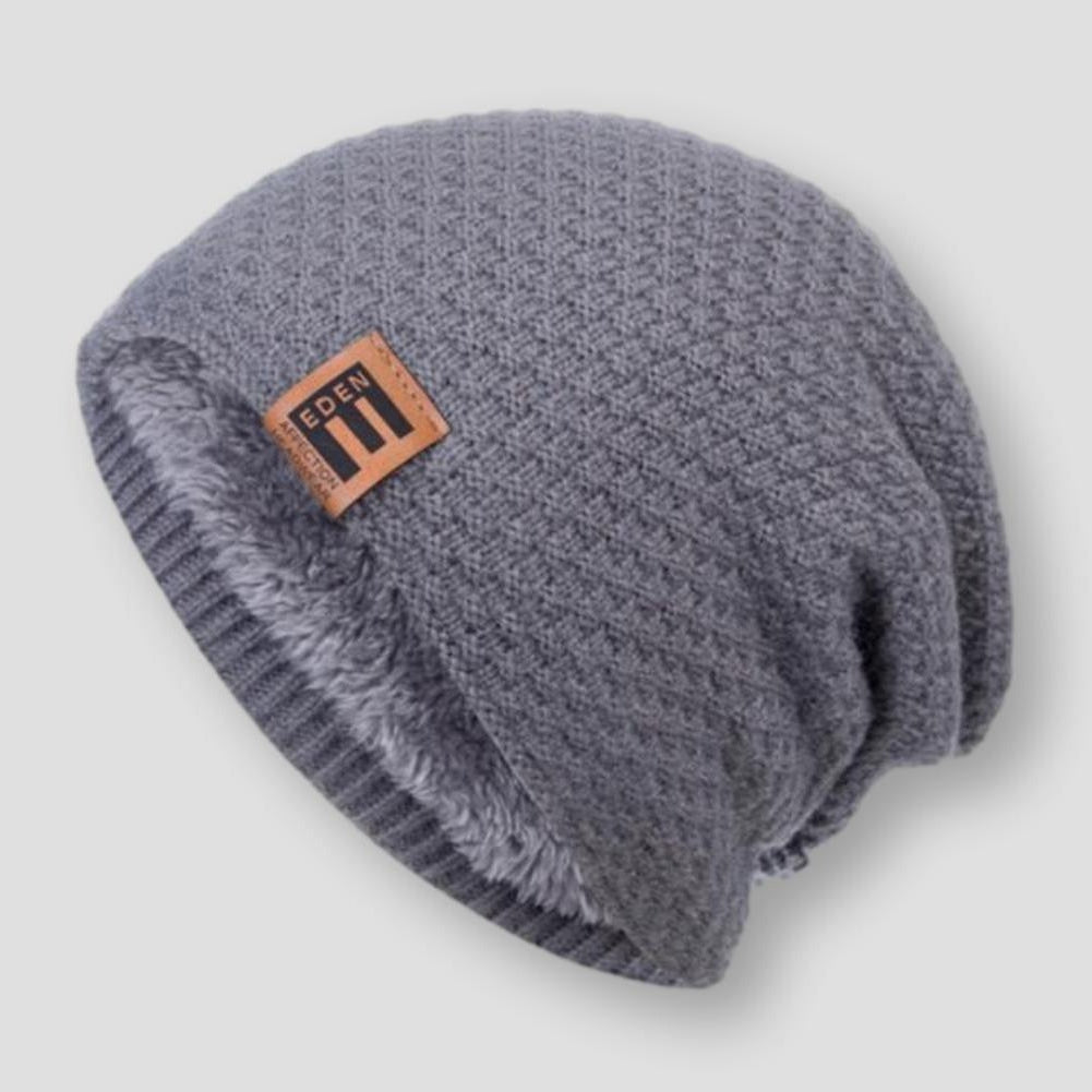 Sky Madrid Knitted Plush Beanie