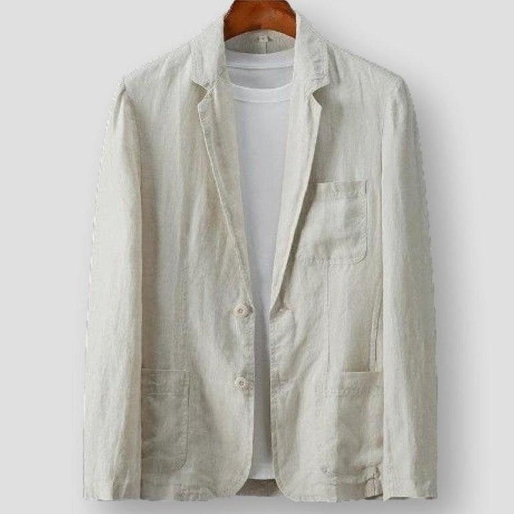 Sky Madrid Pocket Linen Blazer