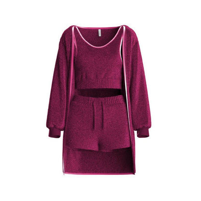 Snug Knit Set (3 Pieces) Magenta